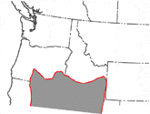 Map showing the Basin and Range