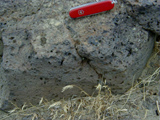 Vesicles in basalt photo