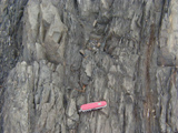 vertical argillite beds photo