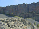 colonade on granite photo