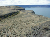 shallow coulee on top of Steamboat Rock photo